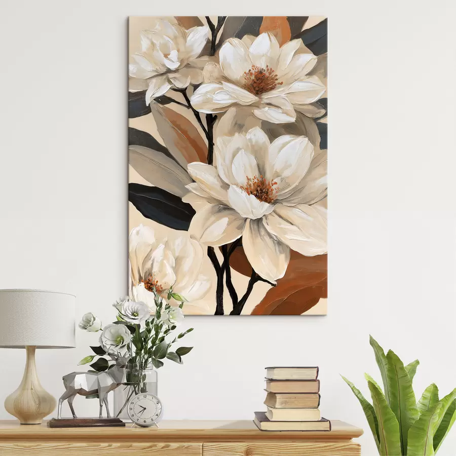 wall murals Vintage-Style Magnolias s50684