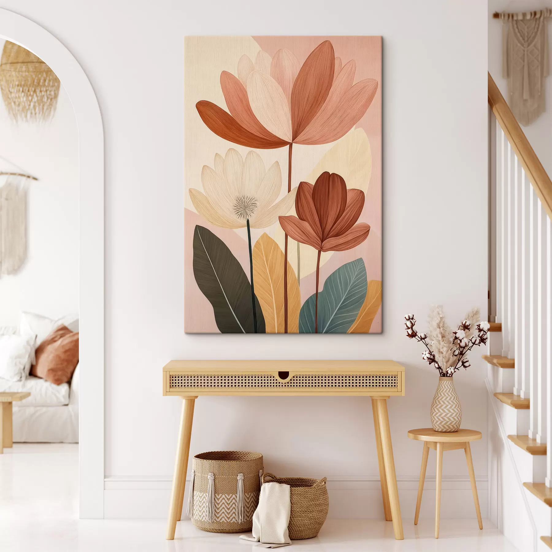 murales flores abstractas s50706