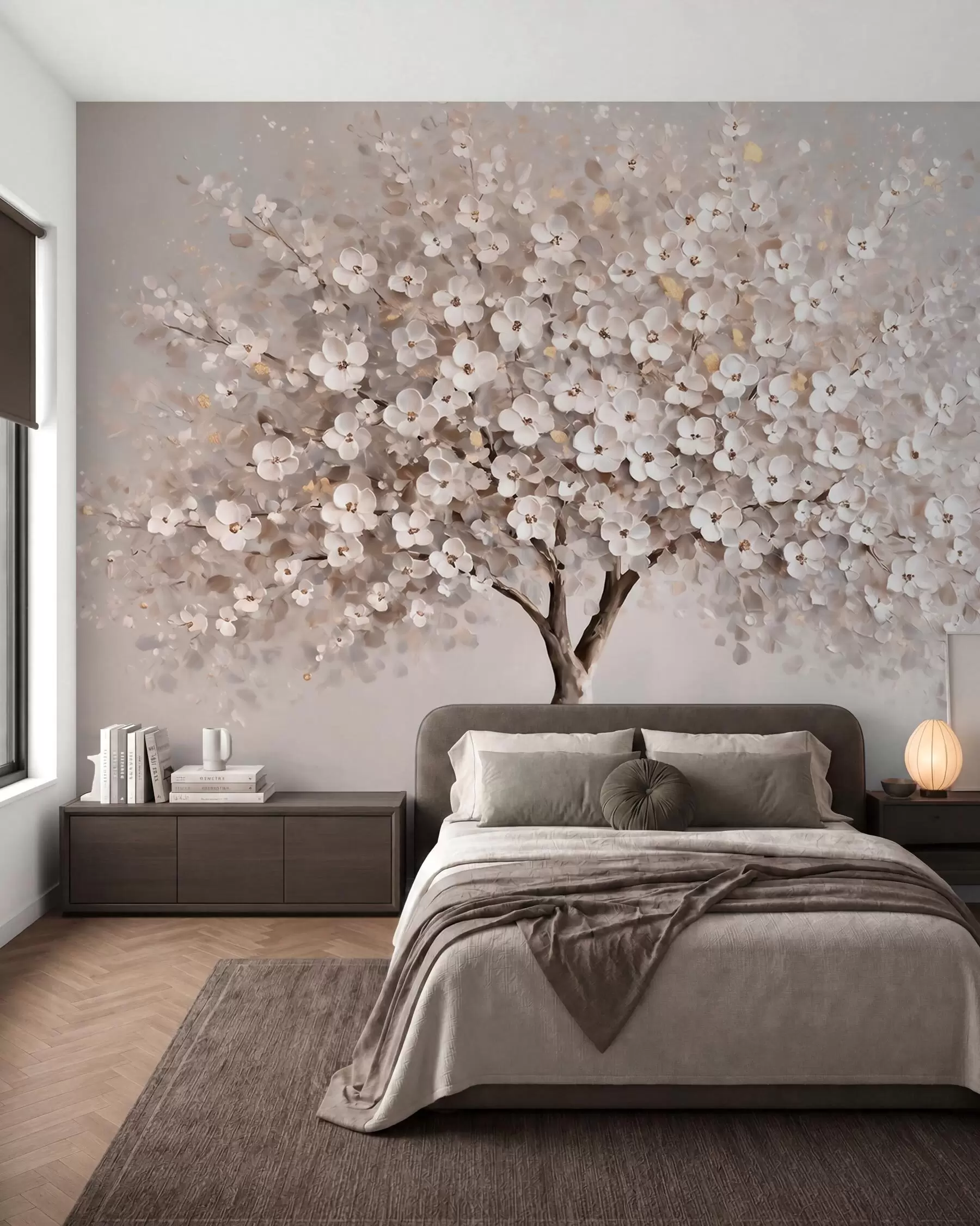 peintures murales Voûte fleurie w10050