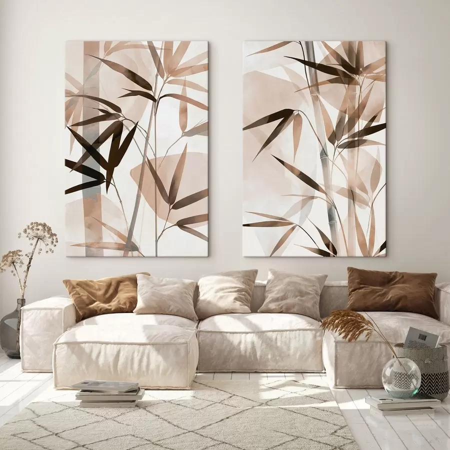 Wall Mural Photo Wallpaper Abstract bamboo leaves m30953