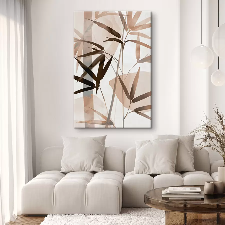 wall murals Abstract bamboo leaves s50574