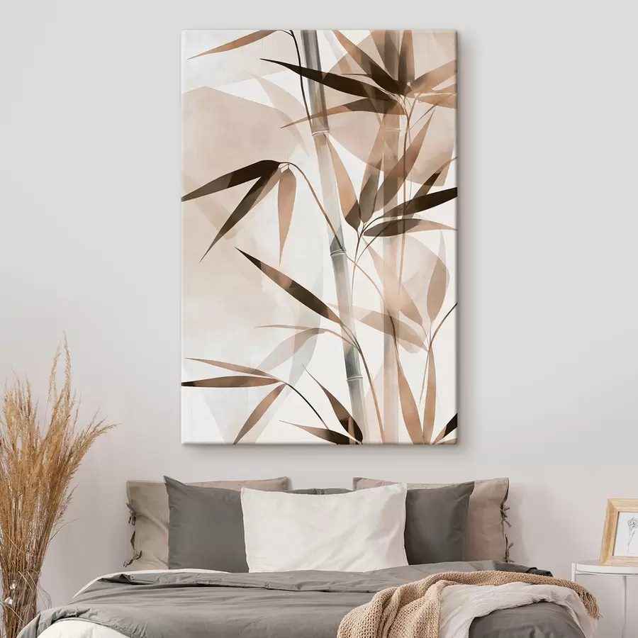 wall murals Abstract bamboo leaves s50575
