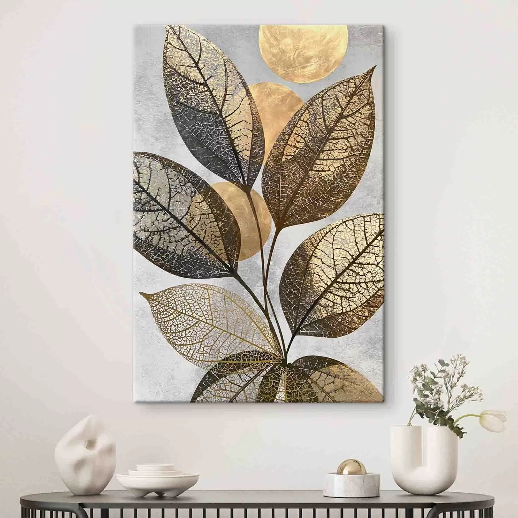 wall murals Abstract leaves s50712