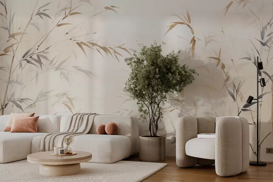 Wall Mural Photo Wallpaper Sharp bamboo leaves w05917