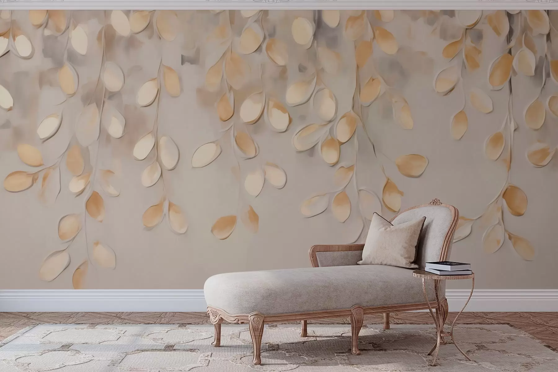Wall Mural Photo Wallpaper Abstract hanging leaves w05900