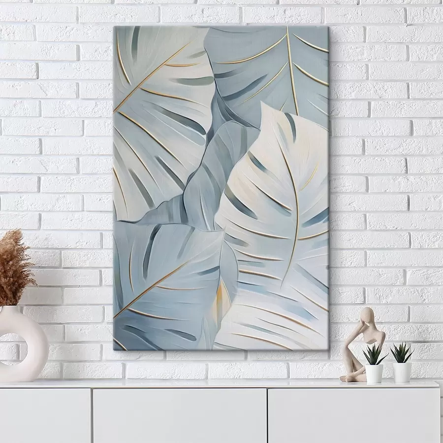 wall murals Abstract tropical leaves, imitation painting s50767