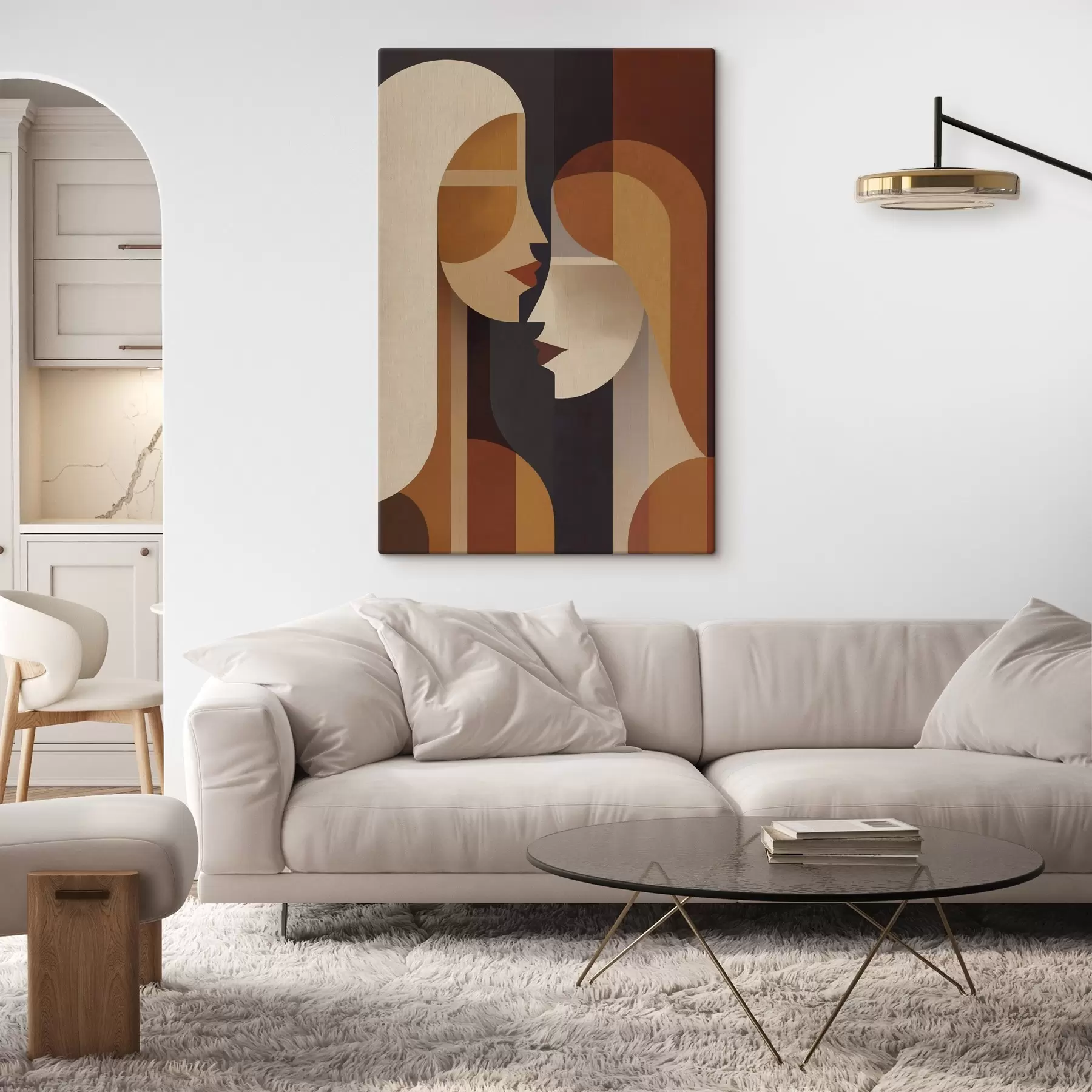 wall murals Abstract silhouettes of women s50776