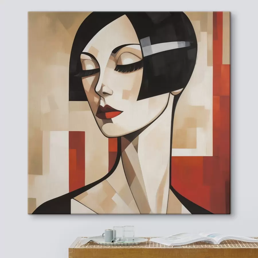 wall murals Abstract female portrait s50780
