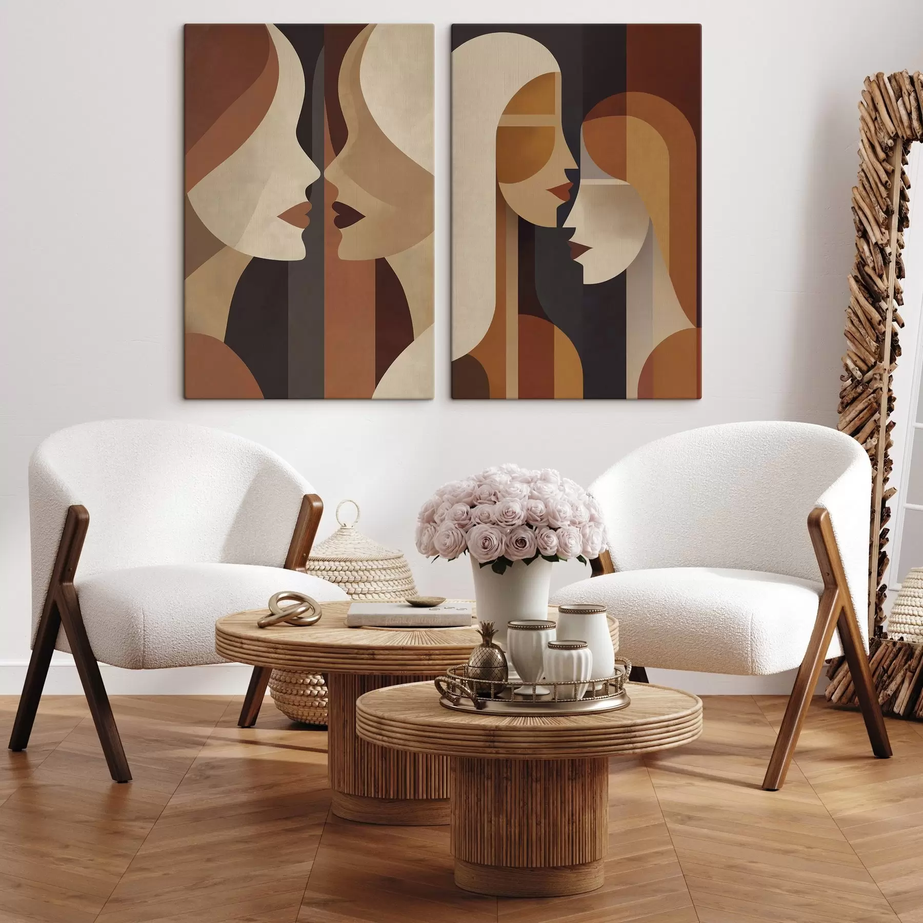 wall murals Abstract silhouettes of women m31009