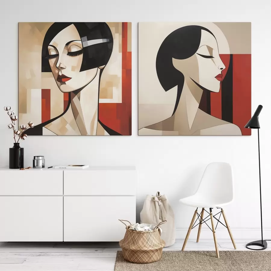 Wall Mural Photo Wallpaper Abstract female portrait m31011