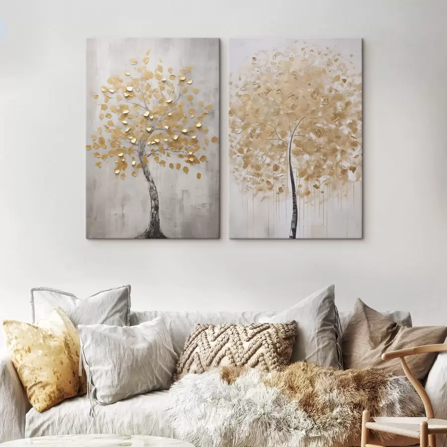Wall Mural Photo Wallpaper Abstract tree, imitation painting m31013