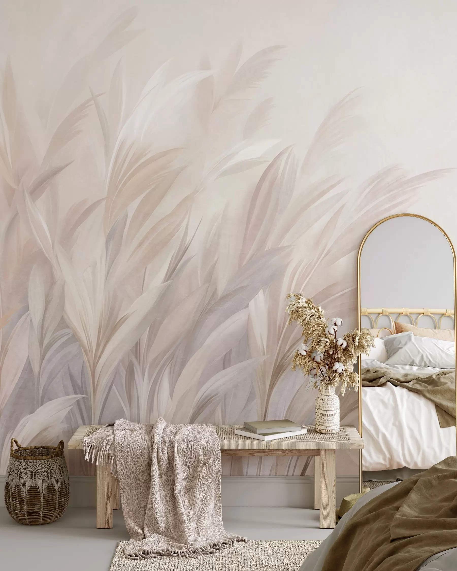 Wall Mural Photo Wallpaper Feathery Grasses w10060
