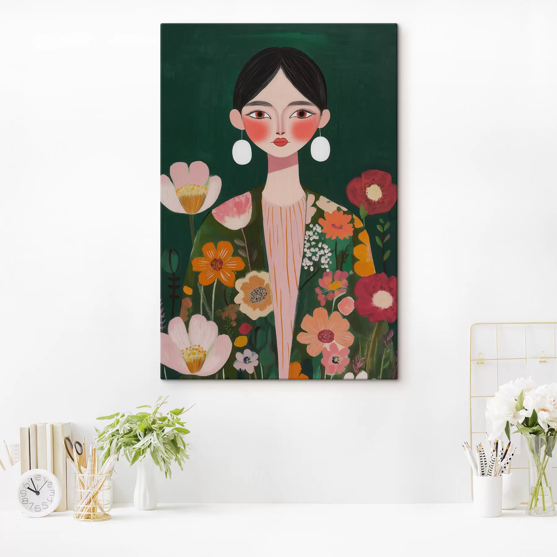 wall murals Her Floral Jacket s50814