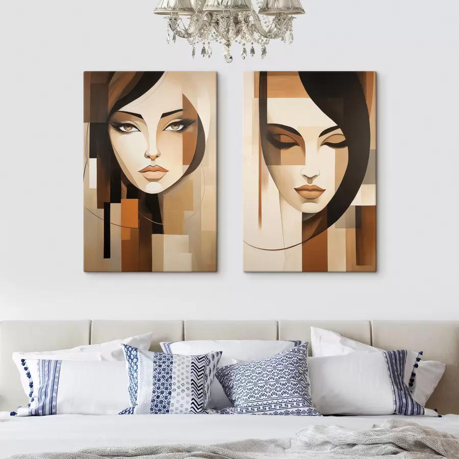 Wall Mural Photo Wallpaper Abstract Portraits m31020