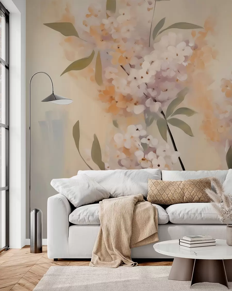 Wall Mural Photo Wallpaper Abstract branches with flowers w05872