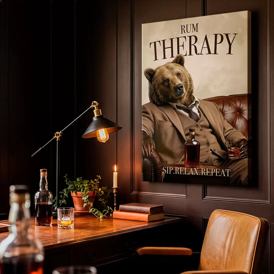 wall murals Bear in a Suit s50506