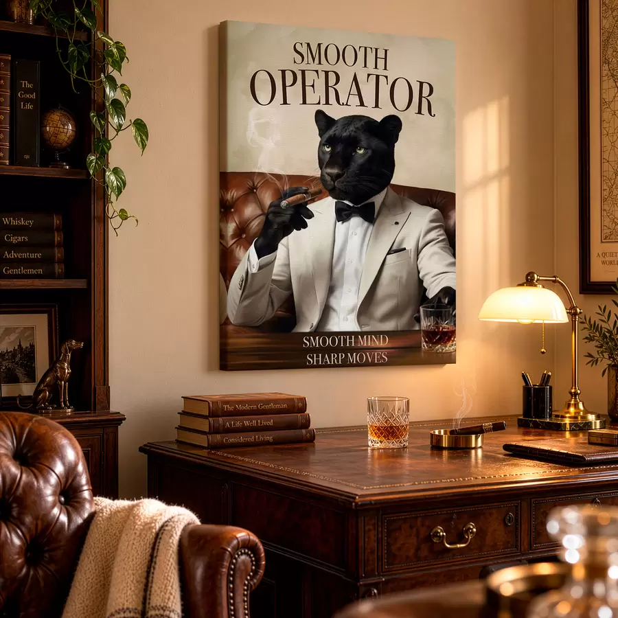 wall murals Puma in a Suit s50504