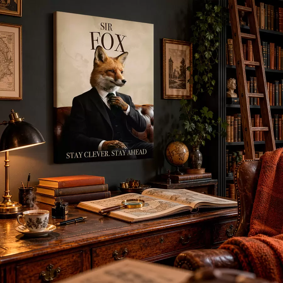 wall murals Leopard in a Suit s50507