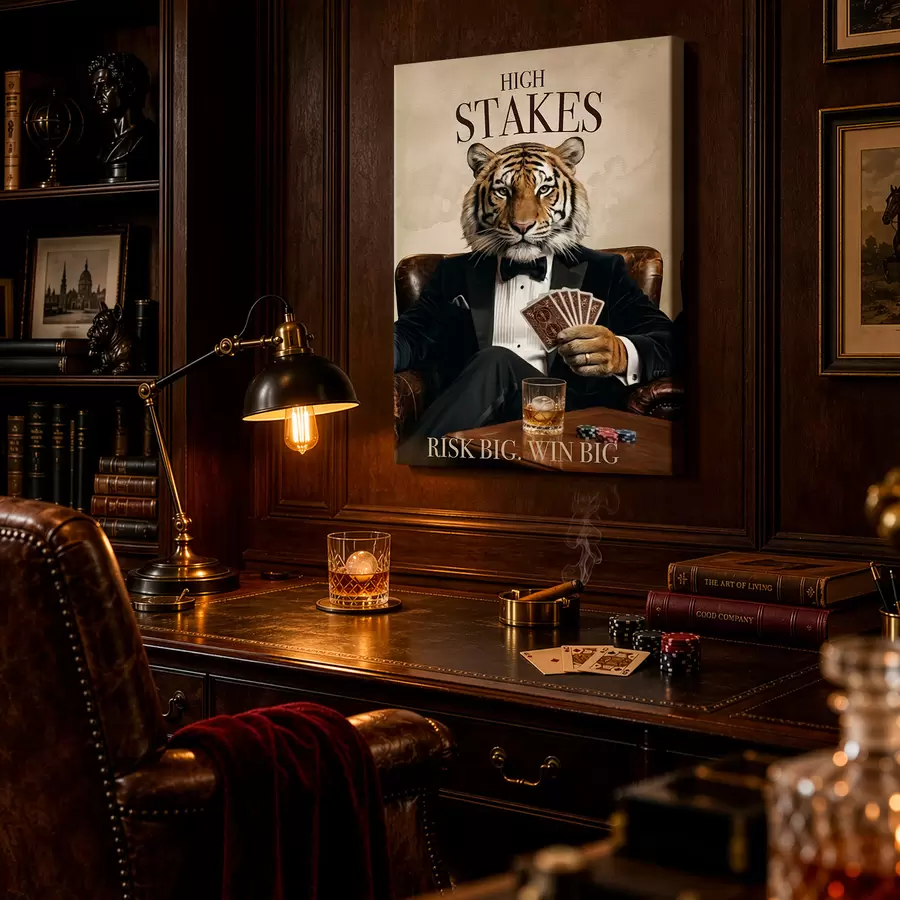 wall murals Tiger in a Suit s50509