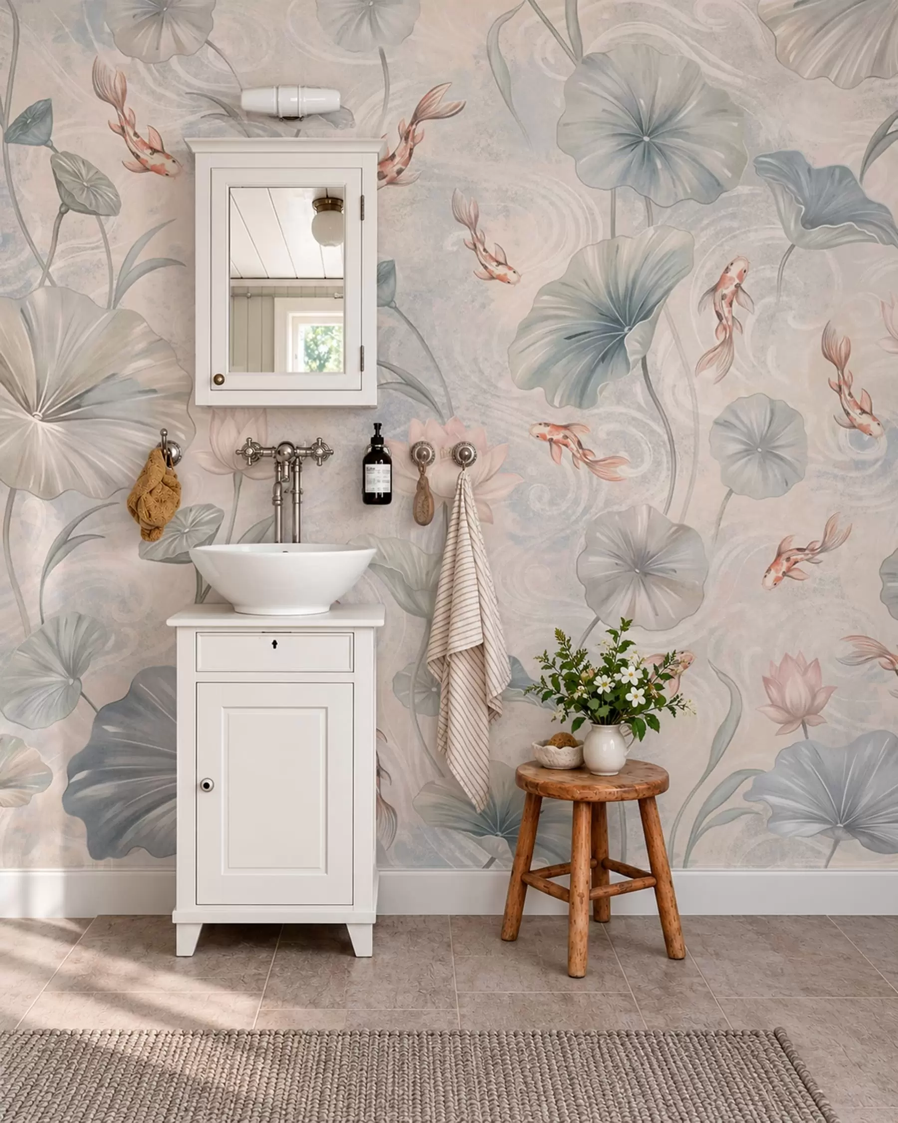 wall murals Koi Garden w05807