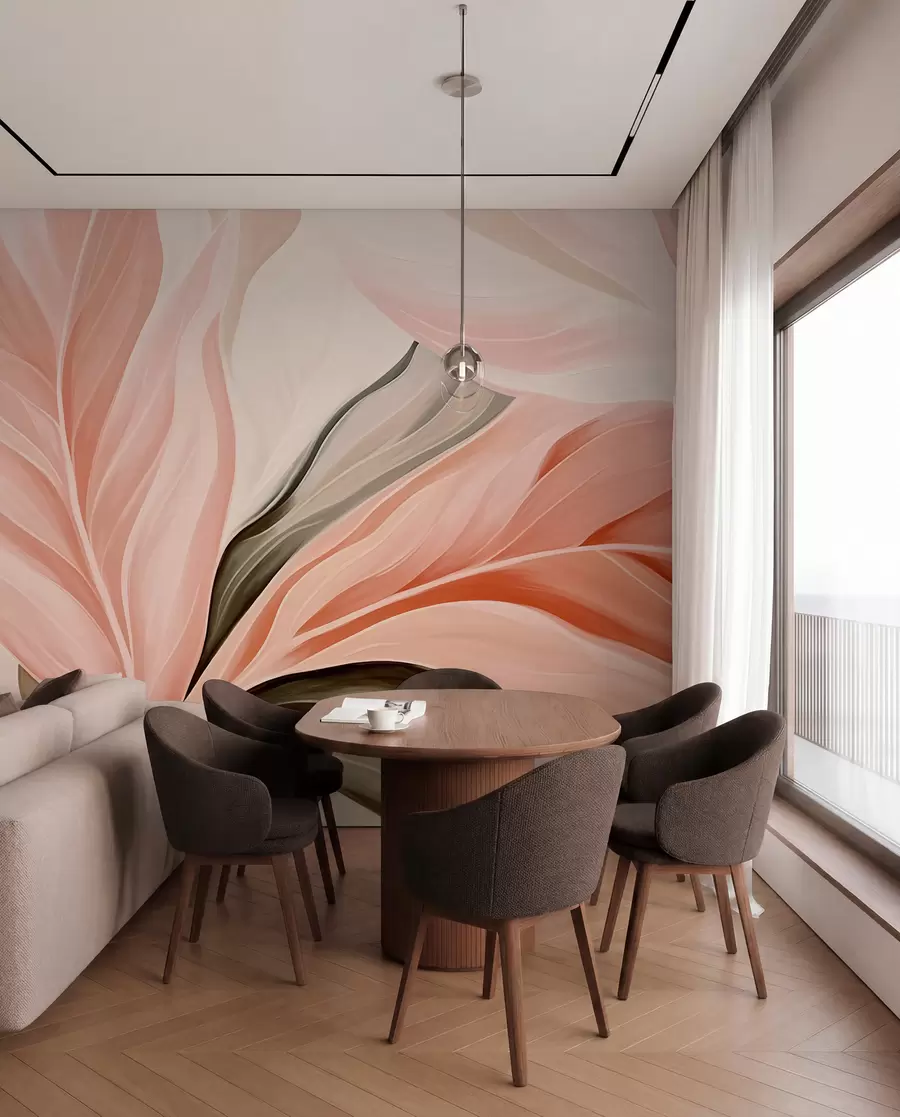 Wall Mural Photo Wallpaper Sharp, Abstract Leaves w05915