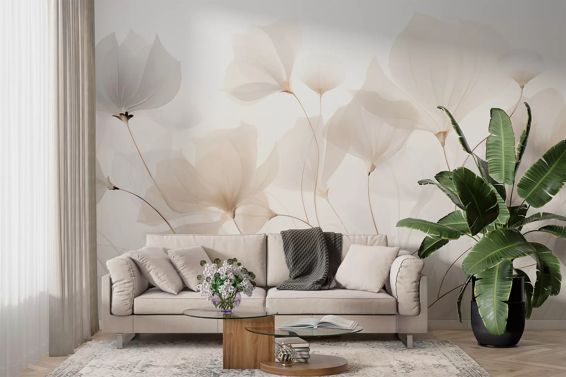 Wall Mural Photo Wallpaper Fantasy Flowers w05293