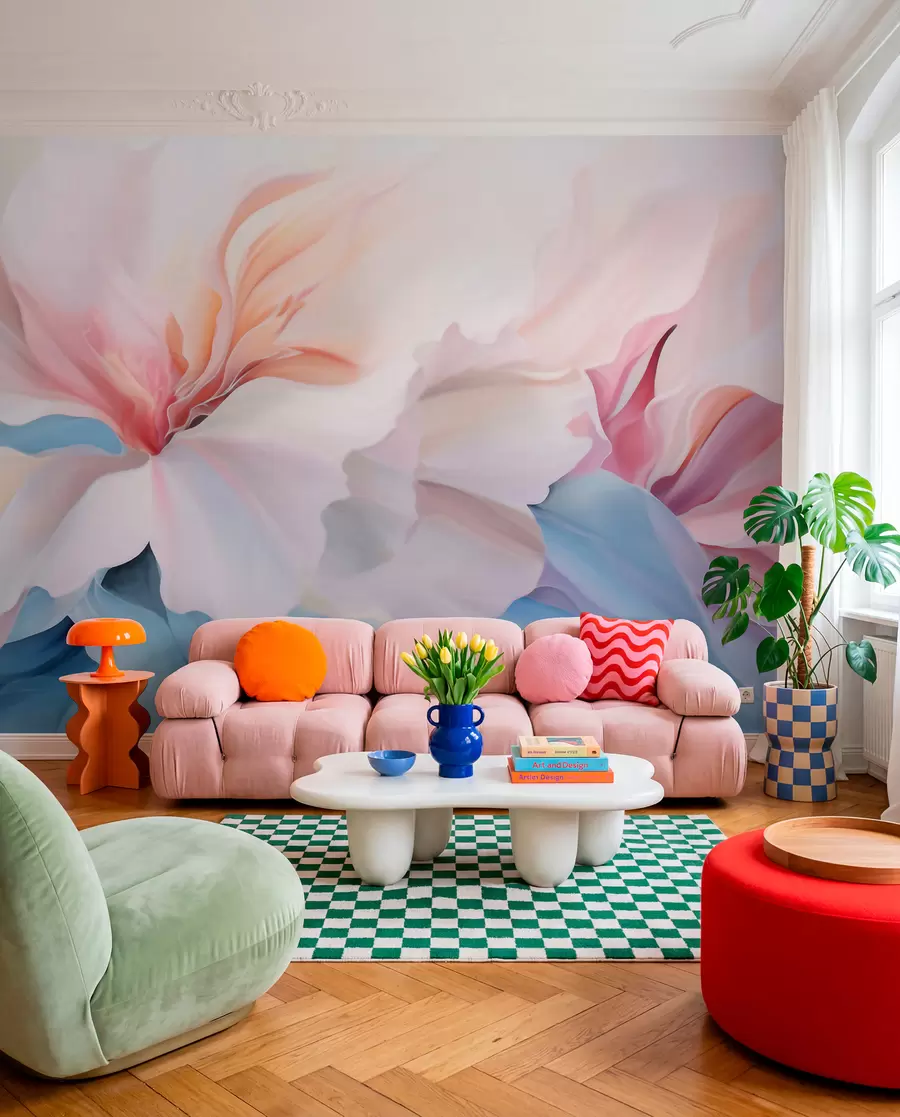 peintures murales Fleurs fantastiques abstraites w05932