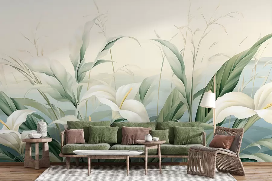 peintures murales Fleurs exotiques w05916