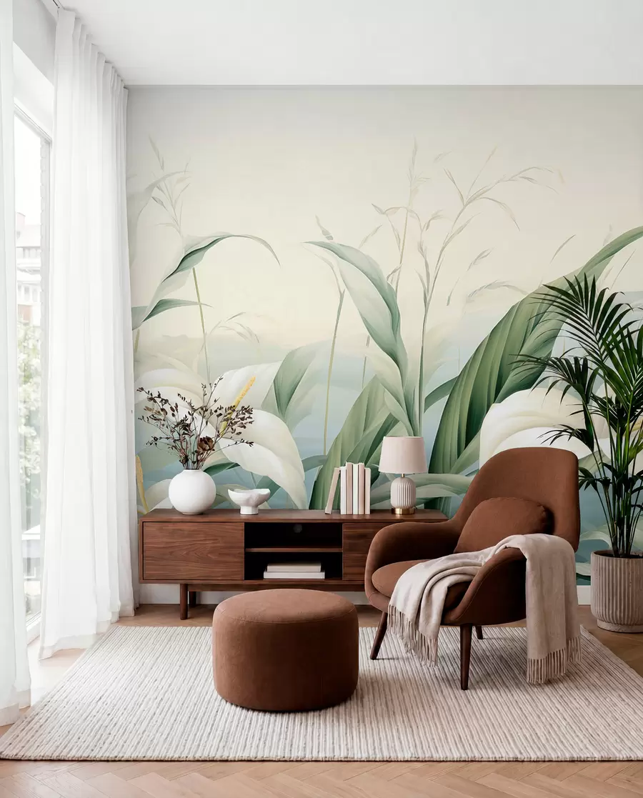 wall murals Exotic Flowers w05916