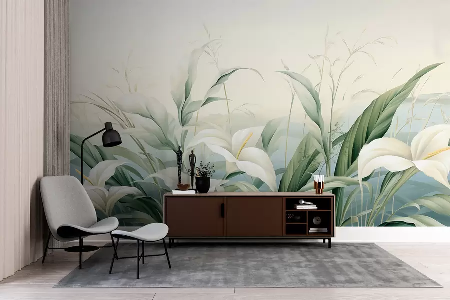 wall murals Exotic Flowers w05916