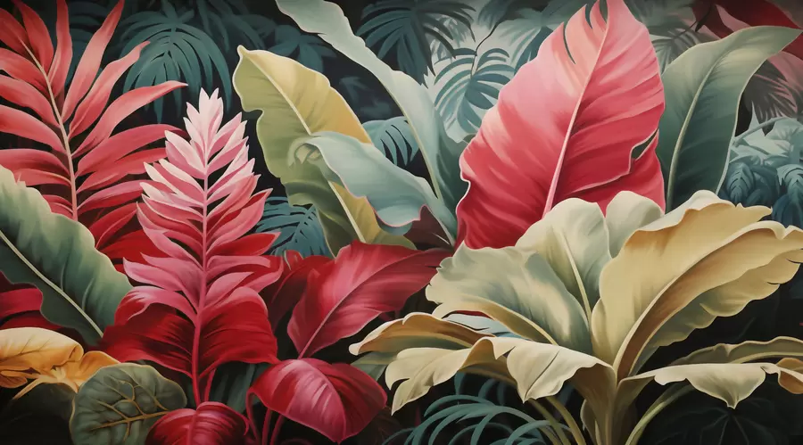 Wall Mural Photo Wallpaper Palm Leaves w05936