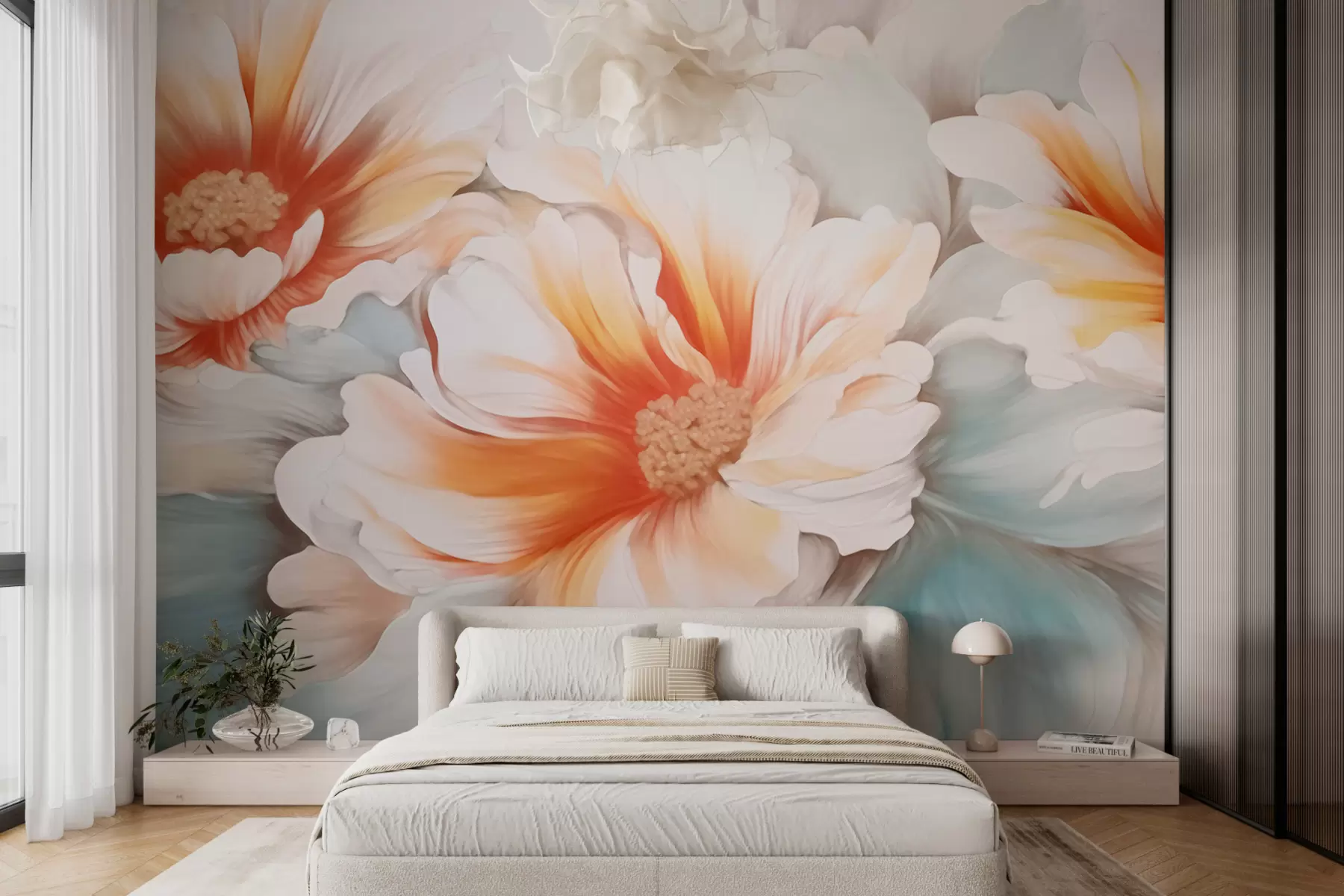 Wall Mural Photo Wallpaper Fantasy Flowers w05941