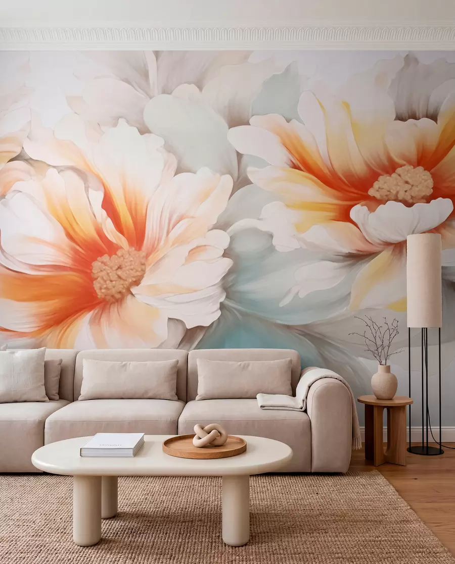 wall murals Fantasy Flowers w05941