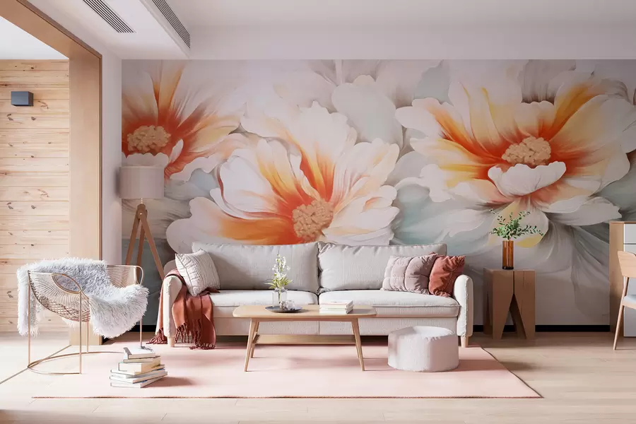 wall murals Fantasy Flowers w05941