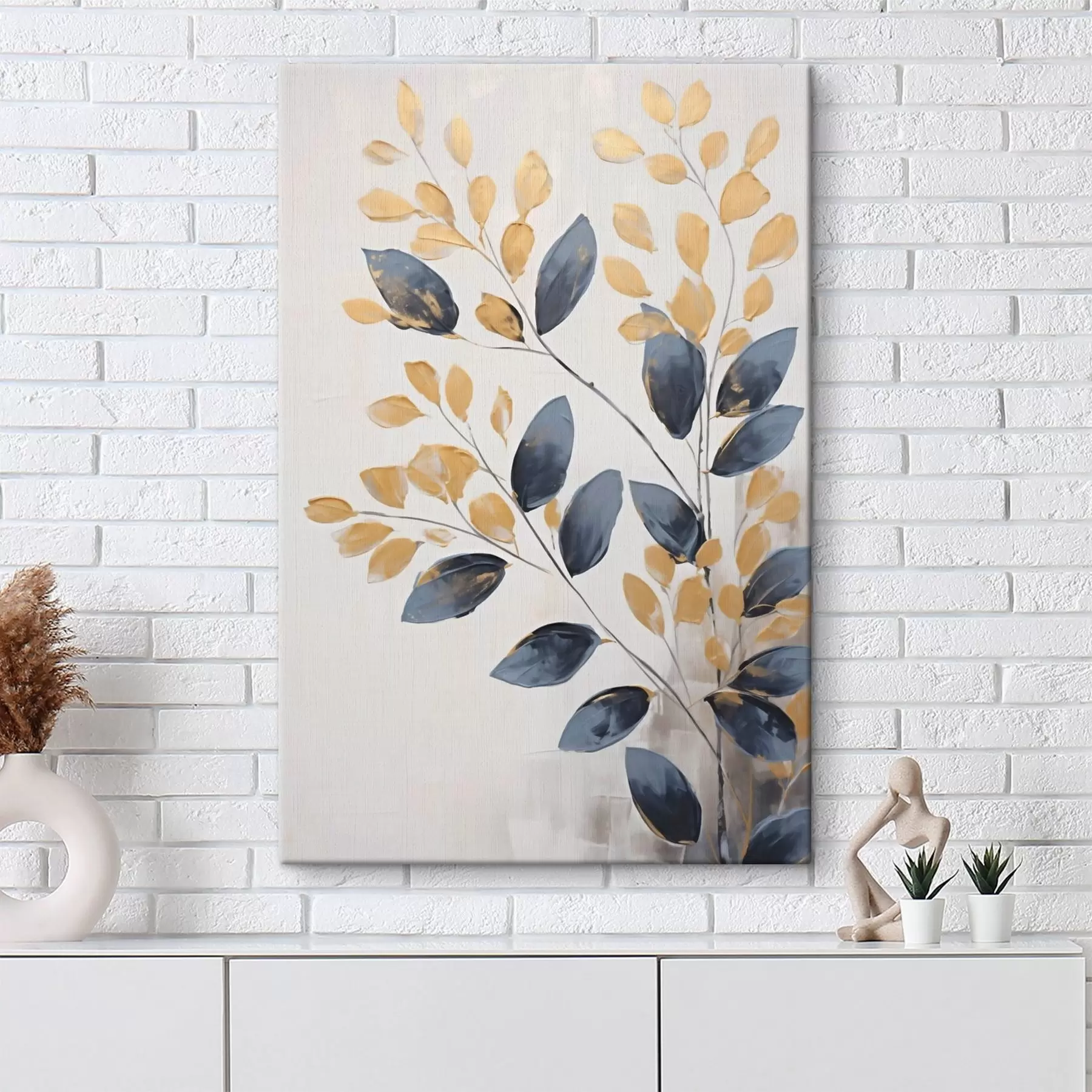 murales Ramitas decorativas, pintura de imitación s50841