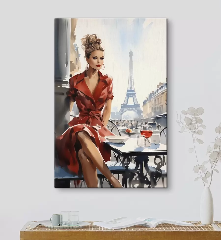 wall murals Parisian Silhouette at the Eiffel Tower s50746