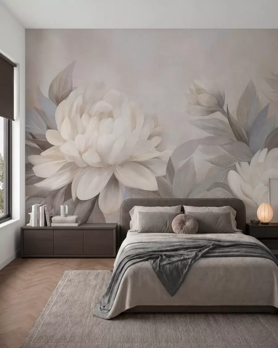 wall murals Pastel Peonies w10061