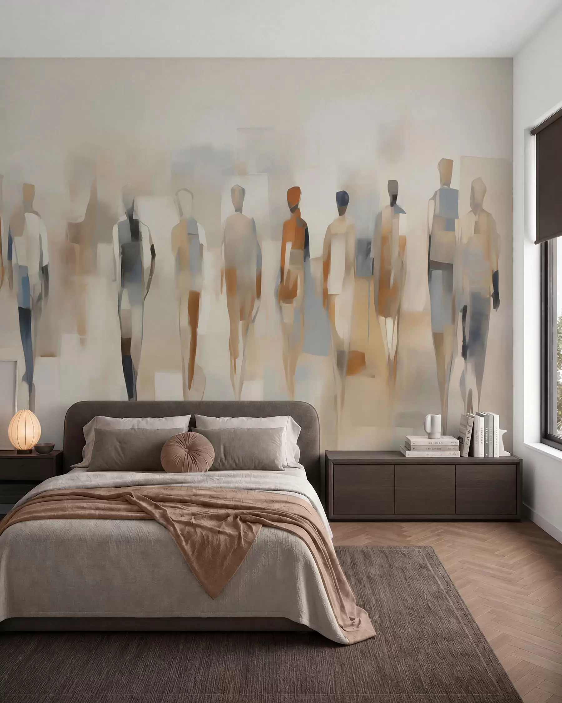 murales Ritmo de siluetas w05944