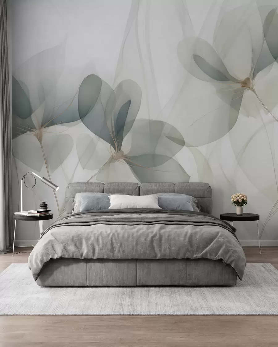peintures murales Fleurs abstraites, reproduction d'un tableau w05952