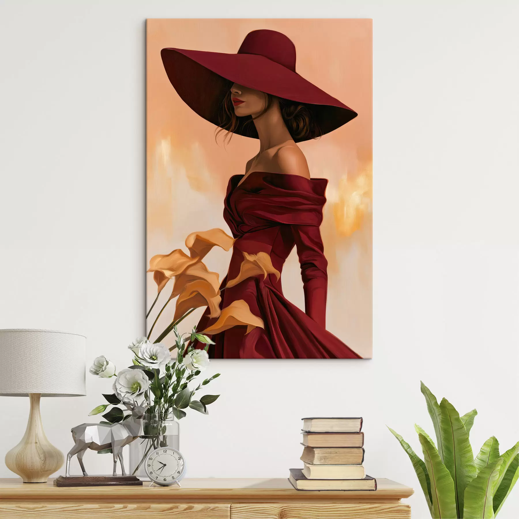 murales Mujer con sombrero s50903