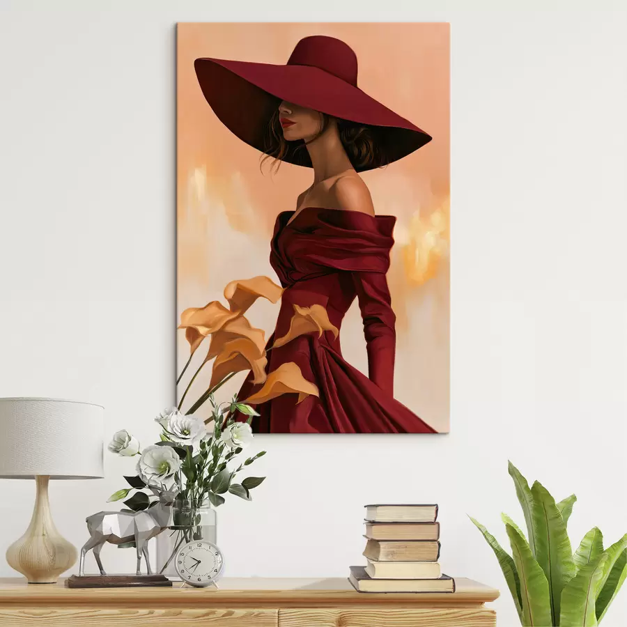 murales Mujer con sombrero s50903