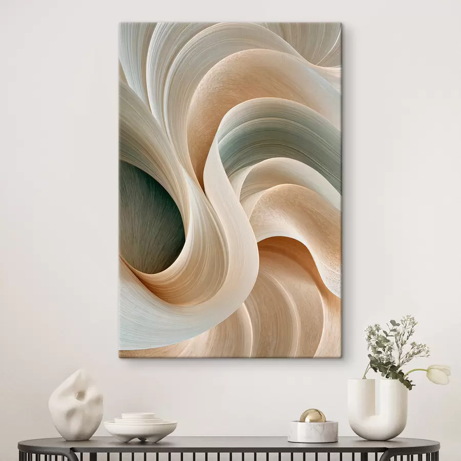 Wall Mural Photo Wallpaper Abstract delicate waves s50856