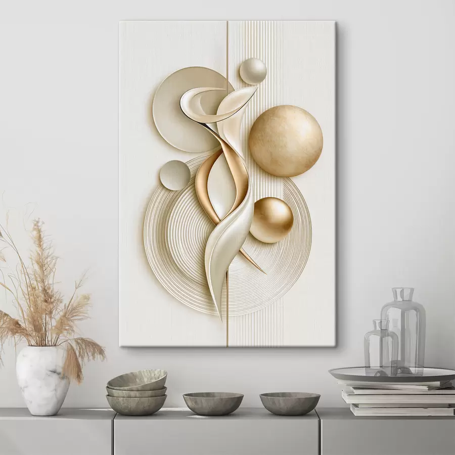 Wall Mural Photo Wallpaper Abstract figure with balls s50860