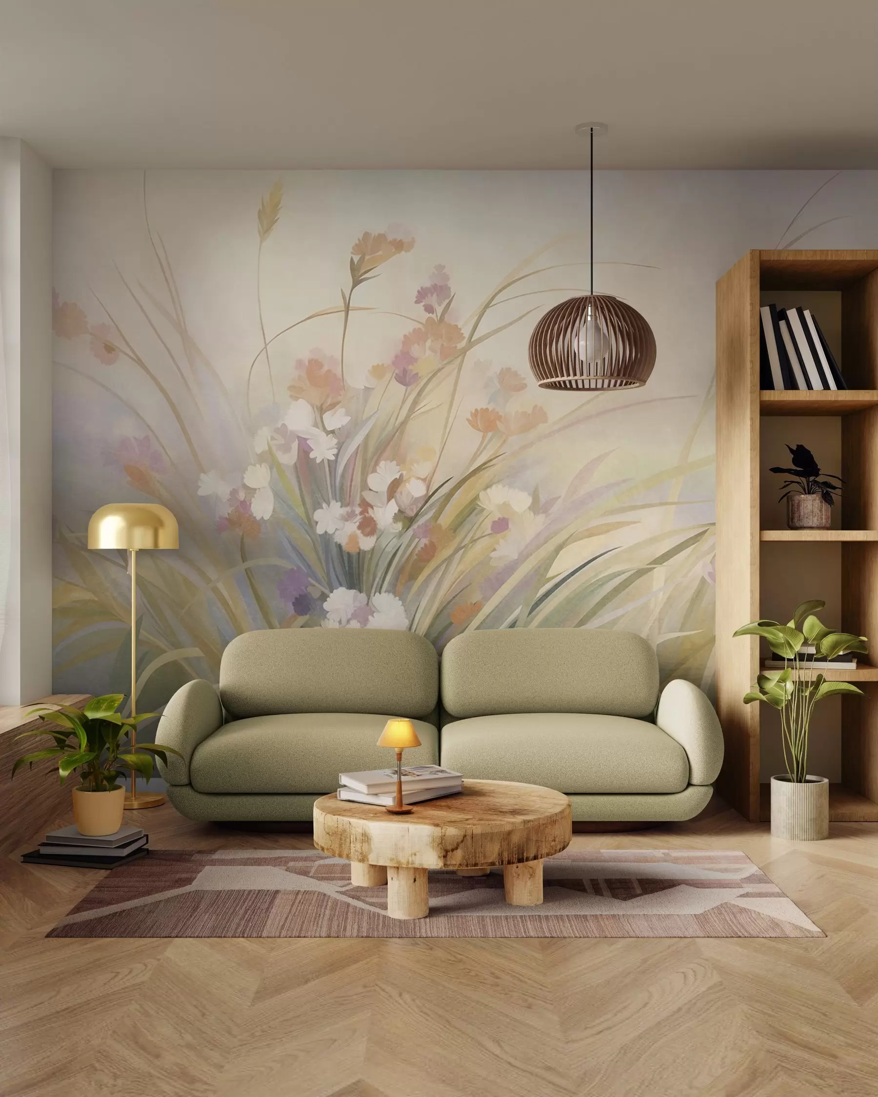 Wall Mural Photo Wallpaper Meadow Glow w10062