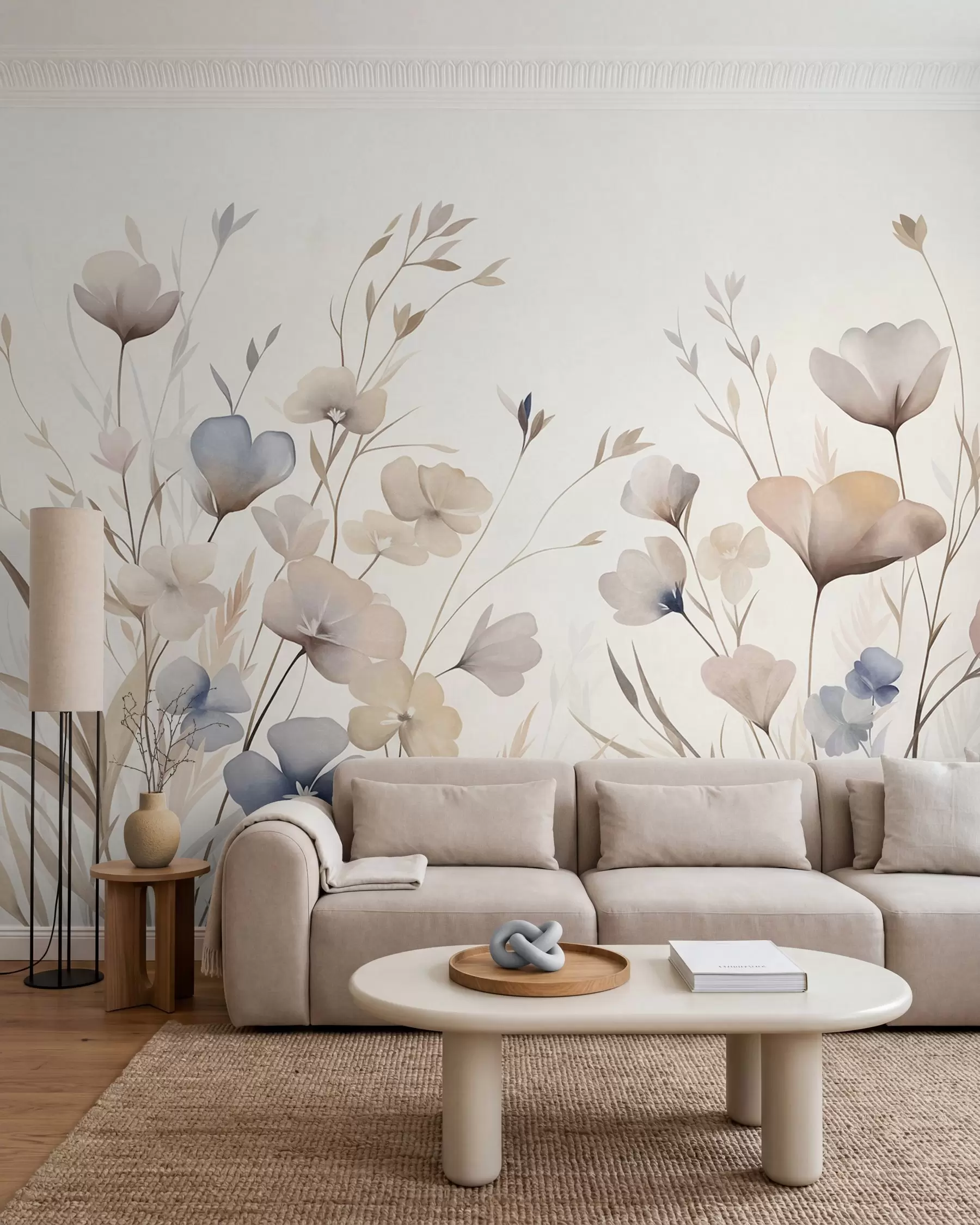 murales Flores silvestres pastel w10065