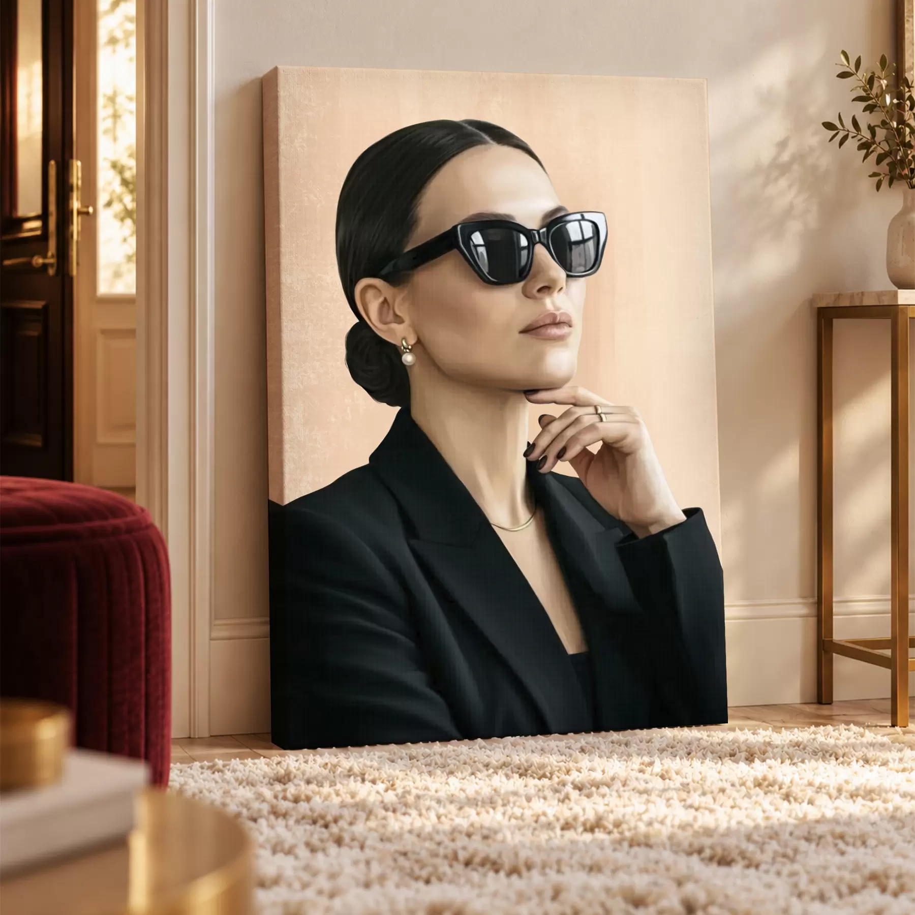 wall murals Her Shades and Black Jacket s50604