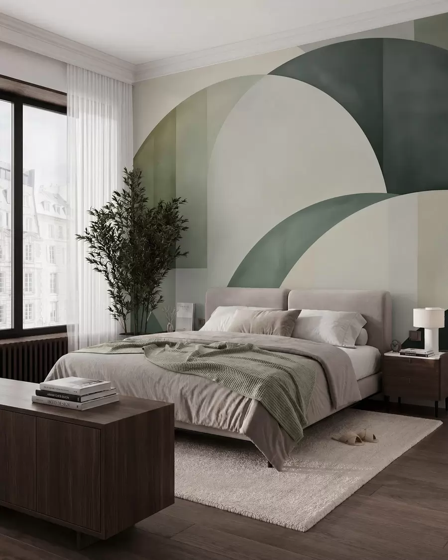Wall Mural Photo Wallpaper Green Arches w05943
