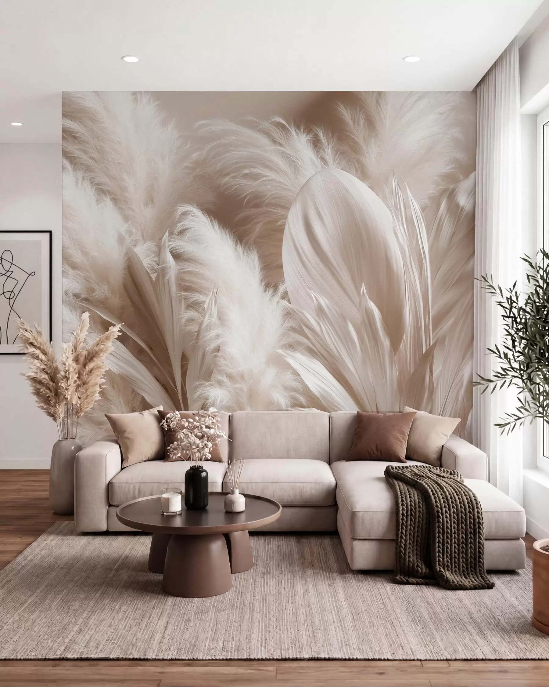 Wall Mural Photo Wallpaper Pearl Grasses w10034