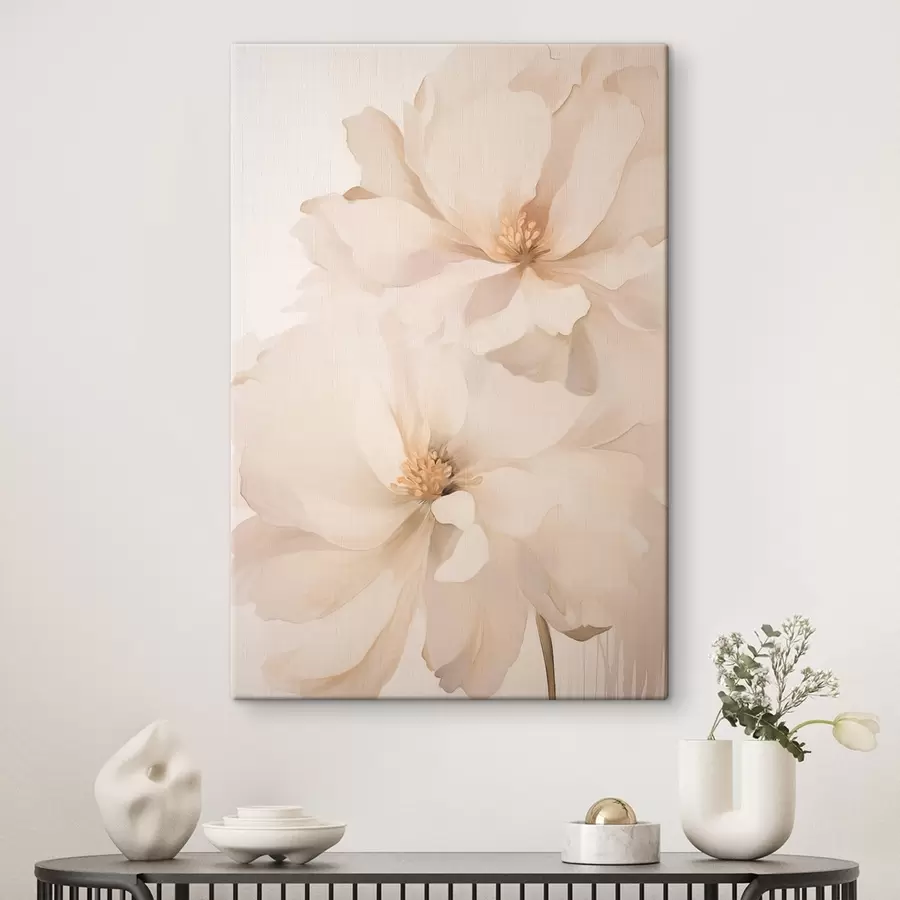 wall murals Delicate Cream Peony s50910