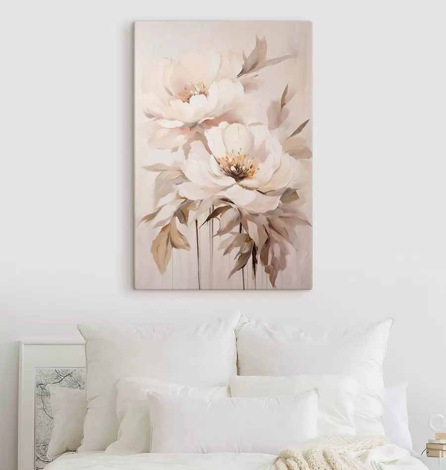wall murals Graceful Blossom in Pastel Tones s50911